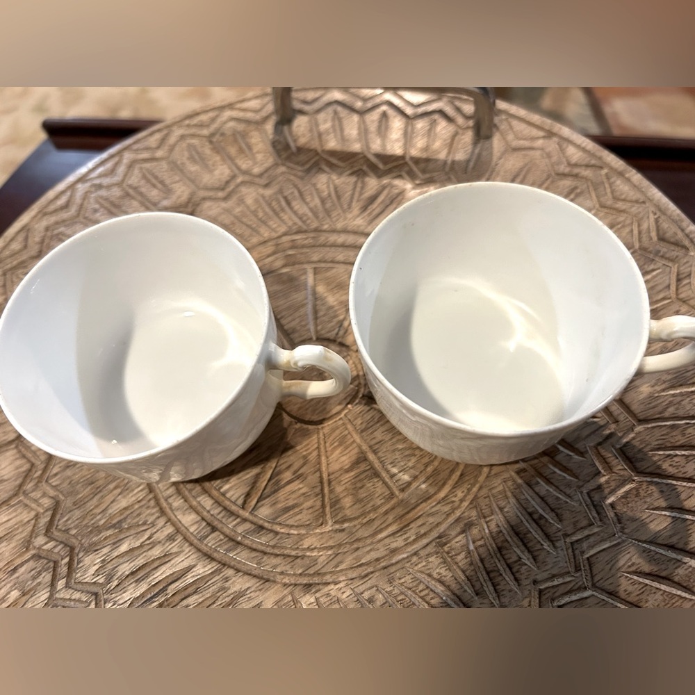 Haviland White Porcelain Mugs (2)